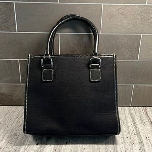 Lauren by Ralph Lauren Linen/Leather Bag